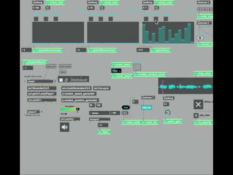 Max/MSP beat slicer with multislider #2