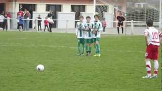 preview picture of video 'coup franc direct Ry des EU FC U 15'