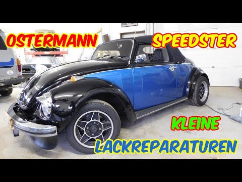 VW Beetle Ostermann Speedster / Classic car / two small paint damages are repaired using smart re...