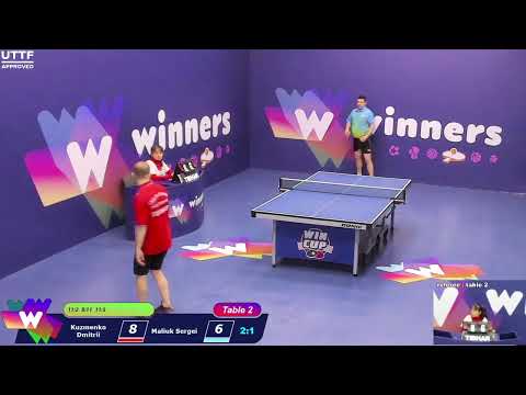 WINners CUP table 2  01.02 Kuzmenko Dmitrii - Maliuk Sergei  18:30