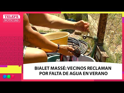 VECINOS de BIALET MASSÉ reclaman por la FALTA DE AGUA: en VERANO se agrava el ABASTECIMIENTO