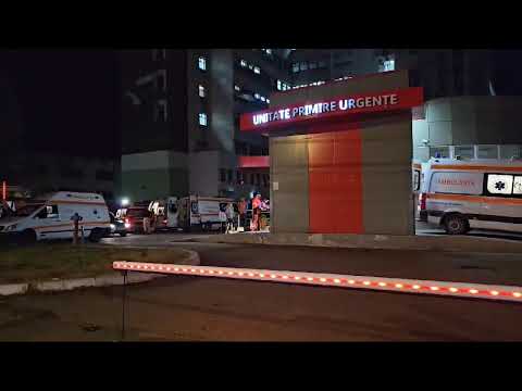 Victimele din accidentul de pe DN 65 aduse la SJU Slatina