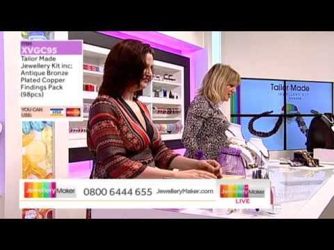 JewelleryMaker LIVE AM 19/02/2014 [How to make Beaded Jewellery]