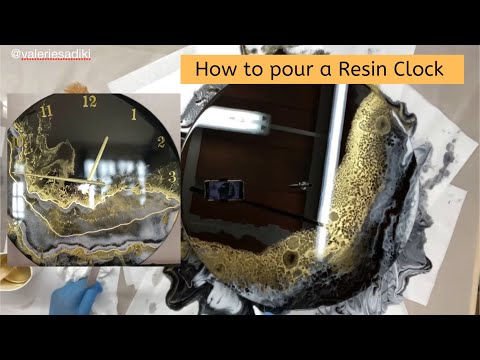 How to Pour a Resin Clock - Resin Art Tutorial