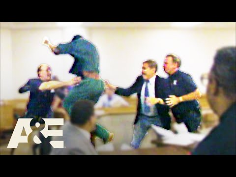 REMORSELESS Man Who Shot Cop Tries To Escape Court | Court Cam | A&E