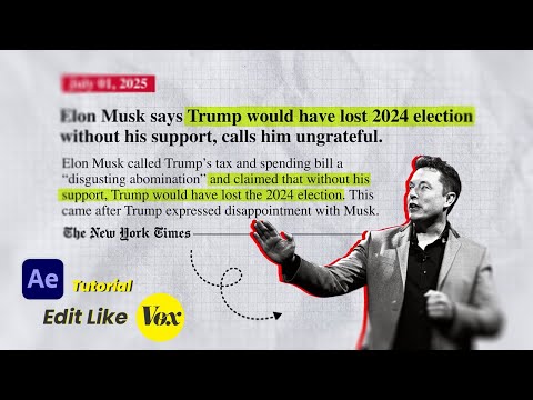 How to Create Vox Style Newspaper Animation in After Effects – Step by Step