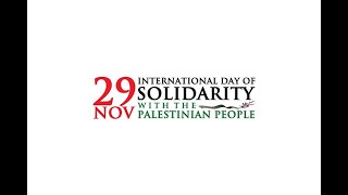 2020 Commemoration of the International Day of Solidarity with the Palestinian People - 1 Dec - EN