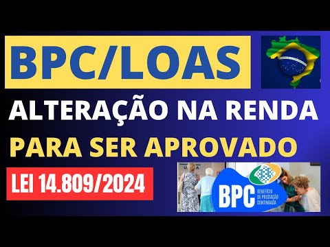 Lei Orgânica da Assistência Social altera critérios de renda para acesso ao BPC