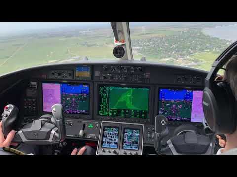 Cessna 525 Citation Jet M2 Landing in EDXW GWT Sylt Airport Runway 32