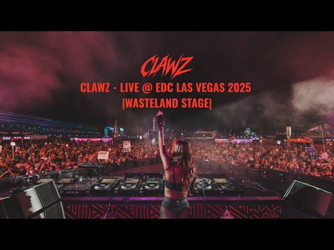 CLAWZ - LIVE @ EDC LAS VEGAS 2025 | Wasteland Stage - Full Set | [HARD TECHNO]