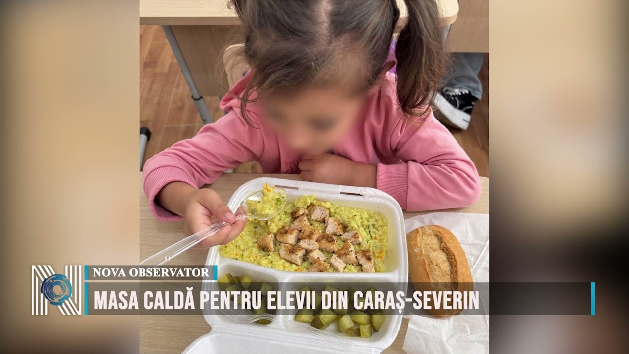 Masa caldă pentru elevii din Caraș-Severin