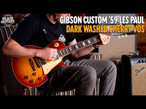 Gibson Custom '59 Les Paul Standard Dark Washed Cherry VOS Handpicked Top
