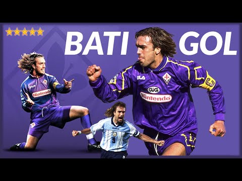 GABRIEL BATISTUTA ⚽ 🇦🇷 Marcó Goles hasta Quedarse SIN PIERNAS  🦁 "BATIGOL"