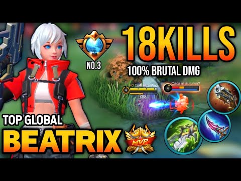 BRUTAL DAMAGE! BEATRIX BEST BUILD 2022 | TOP GLOBAL BEATRIX GAMEPLAY | MOBILE LEGENDS✓