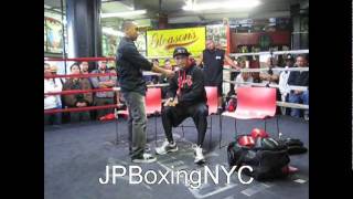 “Filipino Flash” talks Victor Conte and SNAC at Gleason’s Gym in New York – October 19, 2011