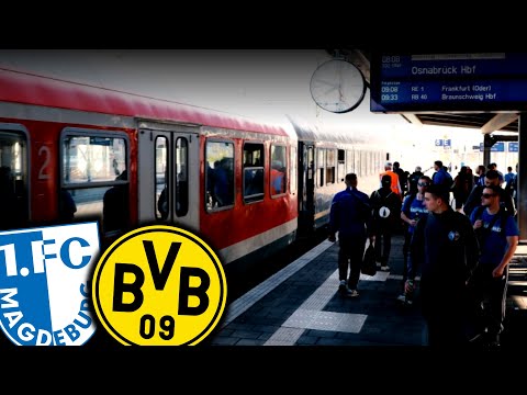 Mass brawl at an abandoned train station... (200x Magdeburg vs. 300x Dortmund)
