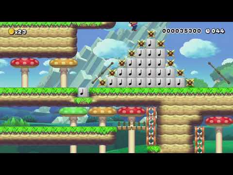 テクニックを駆使したスピラン【60秒】 by ゆうま - Super Mario Maker - Wii U - No Commentary 1bx