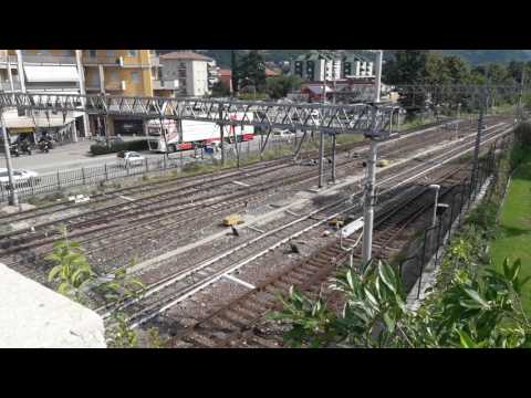 Etr 610 frecciargento Bolzano Roma in deviata uscendo dalla stazione di Rovereto