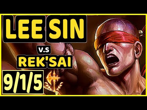 SERTUSS (LEE SIN) vs REK'SAI - 9/1/5 KDA JUNGLE CHALLENGER GAMEPLAY - EUW