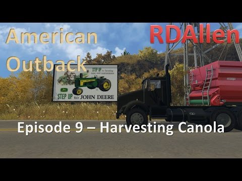 Farming Simulator 15 MP American Outback E9 - Harvesting Canola