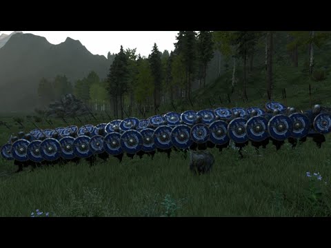 1000 ARCHERS VS 50 VIKINGS in shieldwall formation - Mount and Blade : Bannerlord