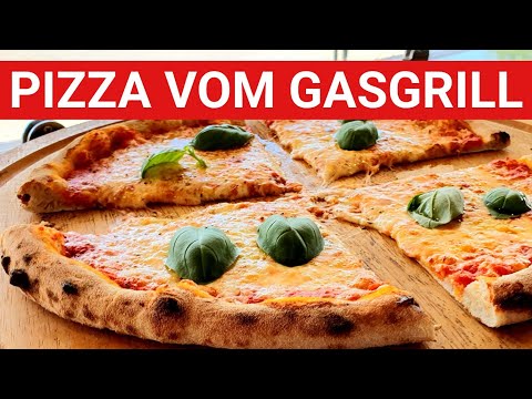 🔥 GRILLBLITZ: Pizza vom Gasgrill original italienisch, Pizzateig selber machen, Grill, Rezept, BBQ