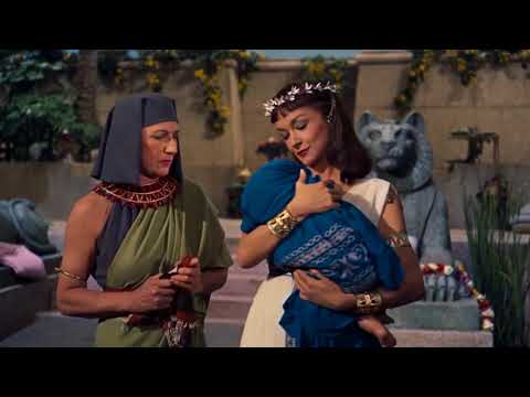 Pharaoh's daughter adopts the baby as her own child - The Ten Commandments 1956