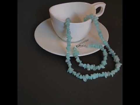 Миниатюра изображения товара Бусы Wolves Аквамарин 1002