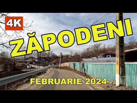 Satul Zapodeni dupa 35 de ani de democratie februarie 2024 video 4K