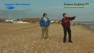 preview picture of video 'Beach casting lesson at Pevensey Bay with Glyn Morgan'