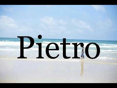 How To Pronounce Pietro🌈🌈🌈🌈🌈🌈Pronunciation Of Pietro