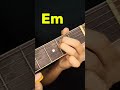 How to play Em chord on guitar #guitar #chords #guitartutorial