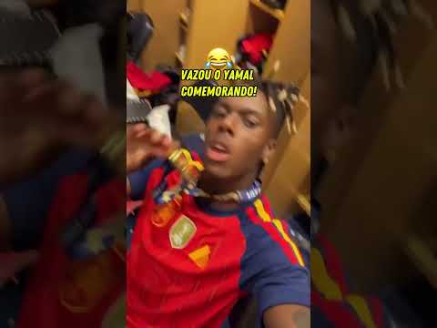 VAZOU O YAMAL COMEMORANDO NO VESTIÁRIO! KKKKKKK #shorts