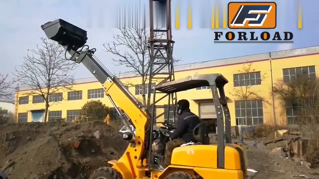 FORLOAD mini telescopic wheel loader with Yanmar or Kubota EURO5 engine. www.forload.cn