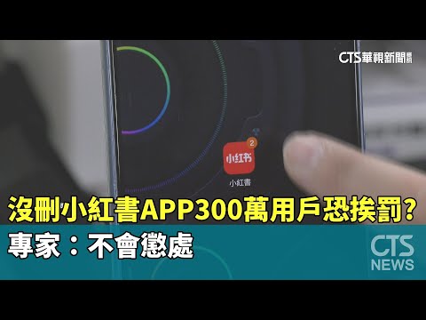 沒刪小紅書APP「300萬用戶」恐挨罰？　專家：不會懲處