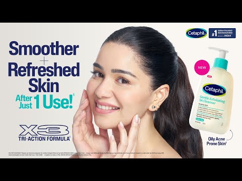 Cetaphil Gentle Exfoliating SA Cleanser | Tri-action Formula | Smoother and Refreshed Skin in 1 use