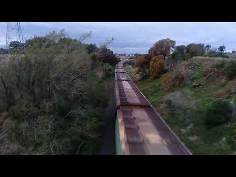 7737V Grain train at Hill's road Batesford (13/6/2021)