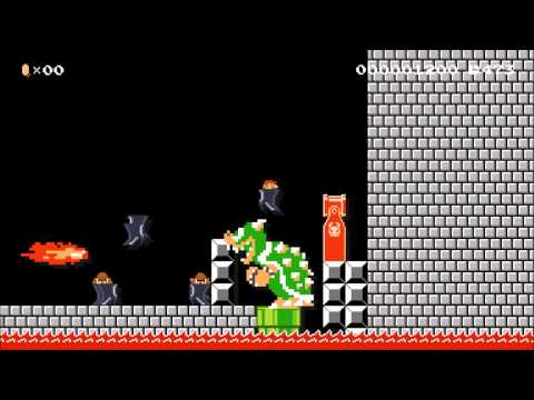 Super Mario Maker Level; Giving Bowser the Boot