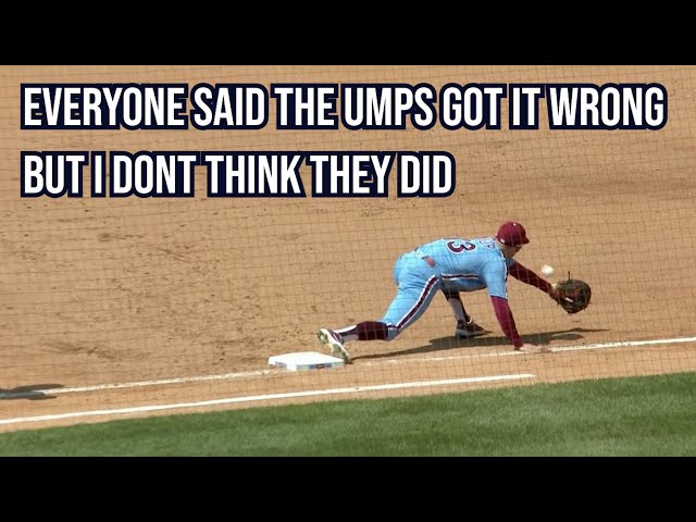 Everyone said the umps got this wrong but maybe they didn't, a breakdown