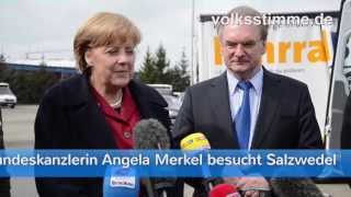 preview picture of video 'Bundeskanzlerin Angela Merkel besucht Salzwedel'