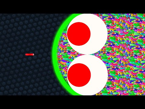 Slither.io 1 Tiny Pro Snake vs Giant Hacker Snakes - Epic Slitherio Gameplay