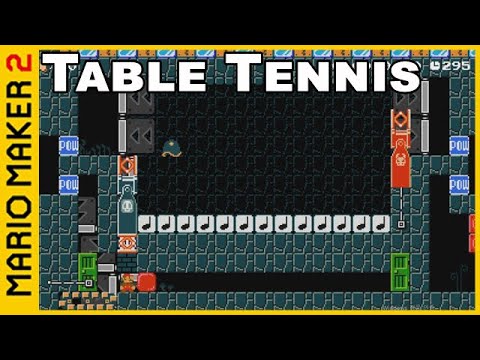 Super Mario Maker 2 : Table Tennis in SMM2! [HARD]