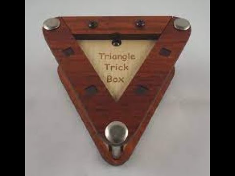 TRIANGLE TRICK BOX n 2 wood puzzles