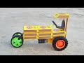 How To Make Tractor With Matchbox Diy Tractor Science Project Mini Tractor Accident Pulling Auto