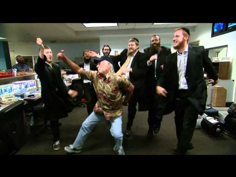 Vance Scott dancing with Rabbis!