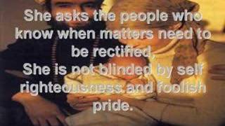 Inspiring description of the pious wife.