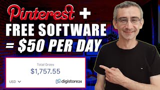 $50/Day With NO Website, With FREE Software And Pinterest Affiliate Marketing