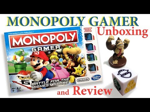 Monopoly Gamer Board Game Review and Unboxing - Nintendo Mario Edition