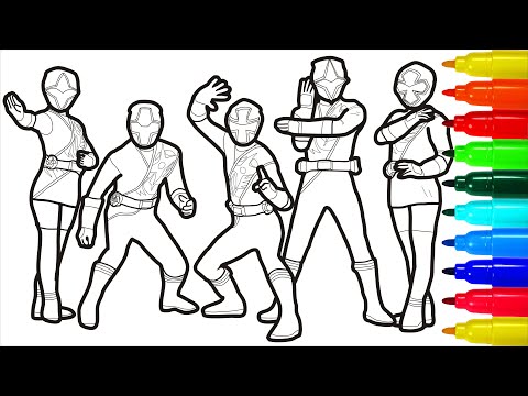 Power Rangers Samurai Retaliatory Strike Coloring Pages