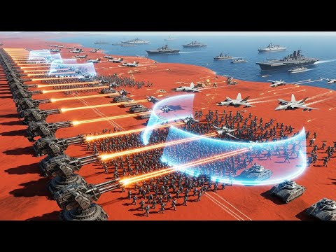 TSUNAMI of 4,000,000 Demons & Aliens vs T45 Shotgun Hero! | UEBS 2